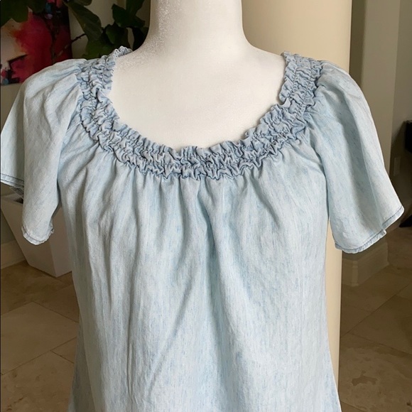 Off the Shoulder Denim Top Michael Stars - Picture 4 of 8